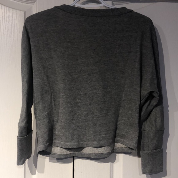 Material Girl Gray Sweater with Bow Detail - Size XS - Picture 4 of 4